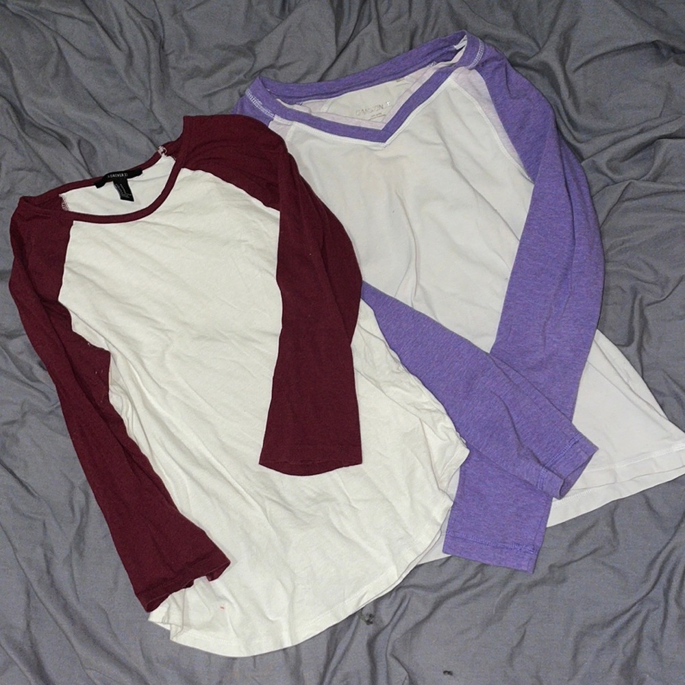 SET : FOREVER21 half sleeve  paired with  DANSKIN long sleeve